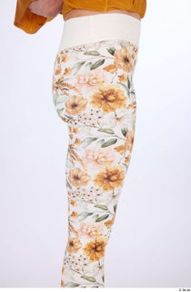 Hanane casual dressed thigh white floral leggings 0007.jpg